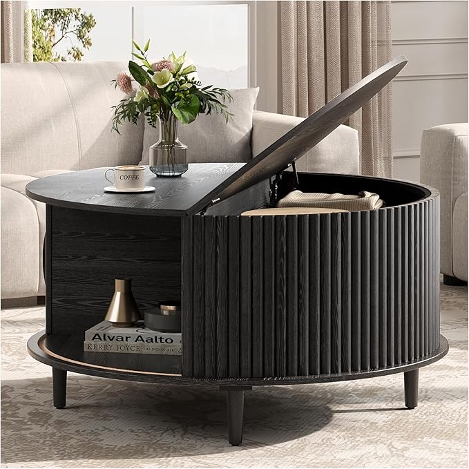 JOINICE, 31.5" Fluted Center Table
