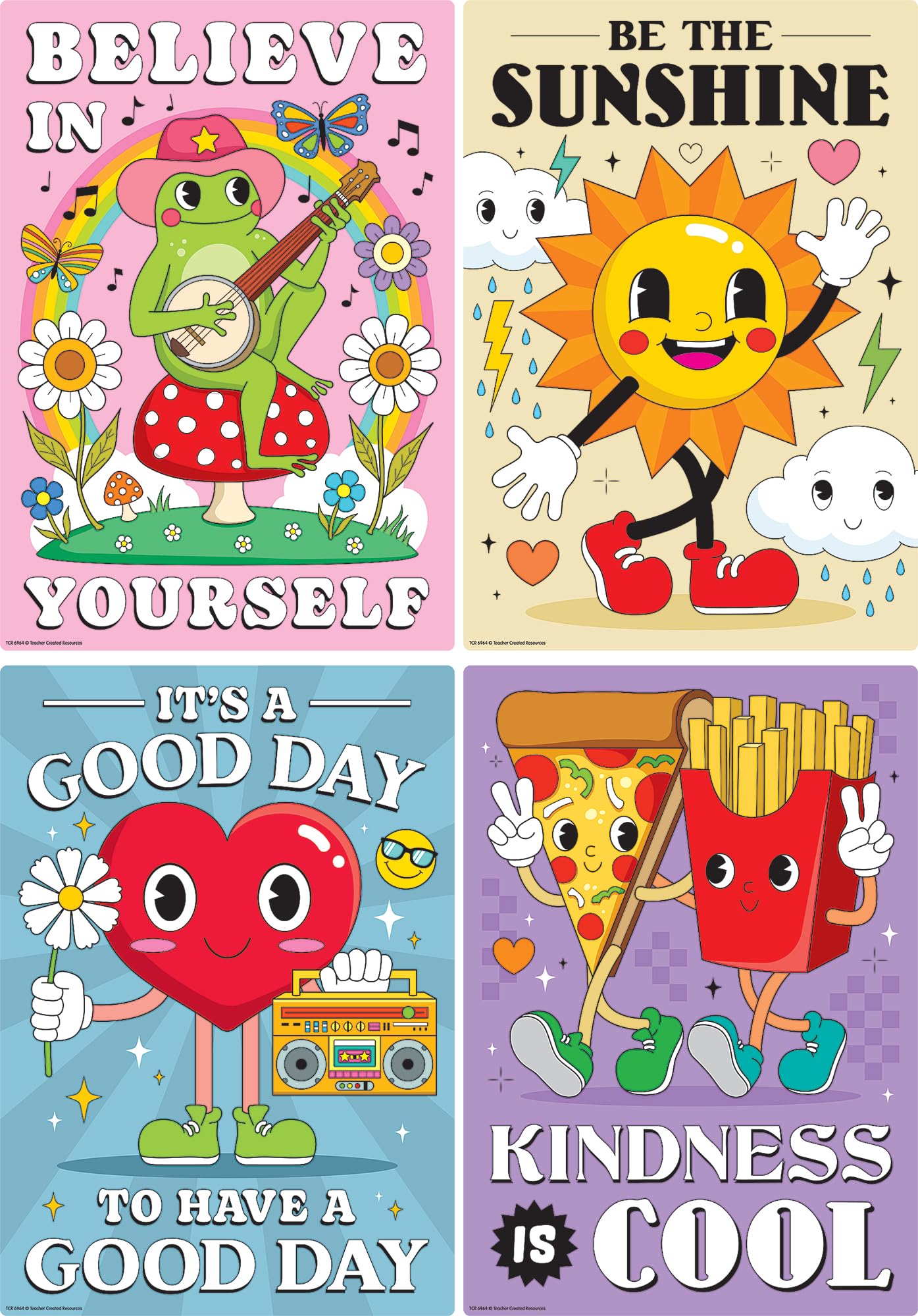 Teacher Created Resources Retro Fun Educational Poster Pack (TCR6964)