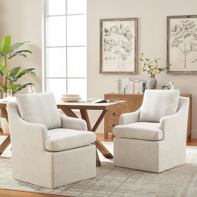 VKNOW Upholstered Dining Chairs Set of 2, Modern Kitchen Chairs Dinner Chairs