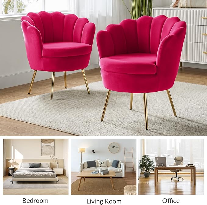 HULALA HOME Modern Velvet Accent Chair