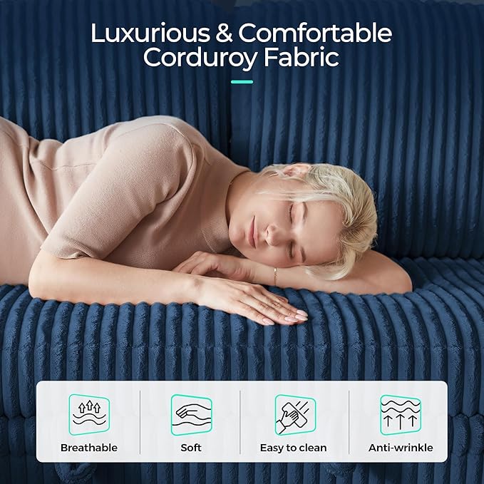 LINSY HOME Loveseat Sofa with Storage