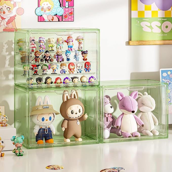 Clear Green Acrylic Figure Display Case