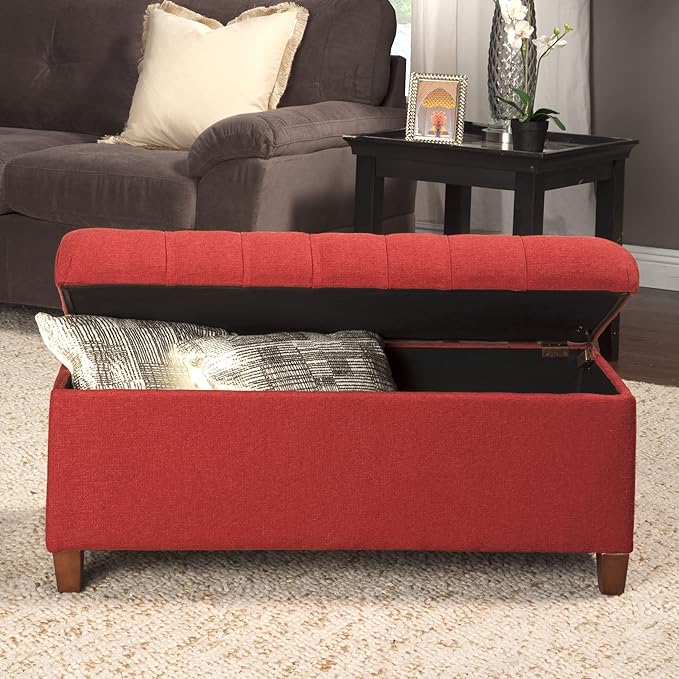 Homepop Home Decor | Tufted Ainsley Button Storage Ottoman Bench