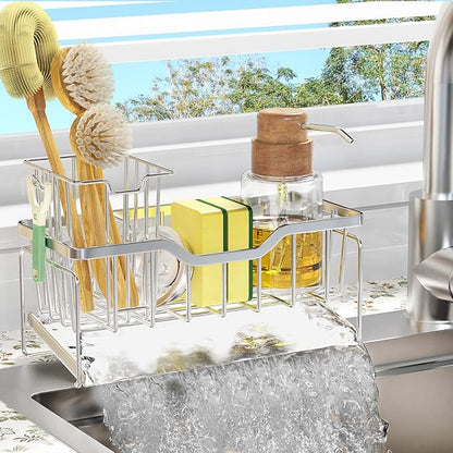 StorageRight Kitchen Sink Caddy Organizer, Rustproof Sponge Holder