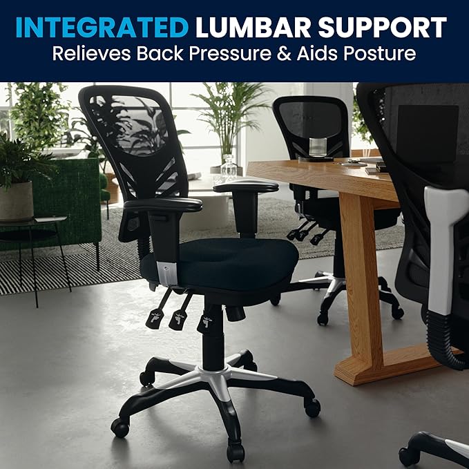 Flash Furniture Nicholas Mid-Back Swivel Desk Chair
