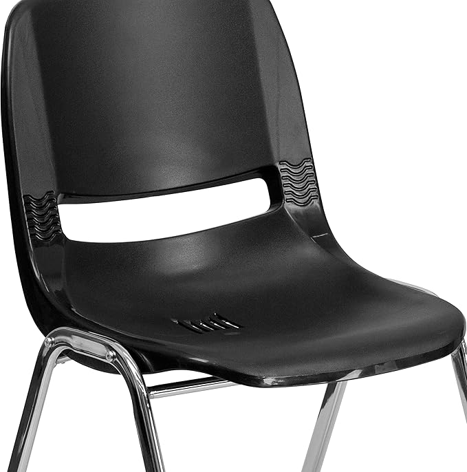 Flash Furniture HERCULES Series 440 lb. Capacity Kid's Black Ergonomic Shell