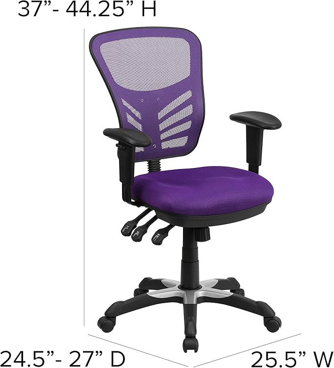 Flash Furniture Nicholas Mid-Back Swivel Office and Gaming Chair, Ergonomic