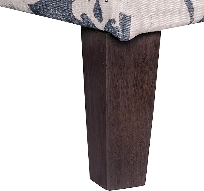 HomePop Large Upholstered Rectangular Storage Ottoman Bench