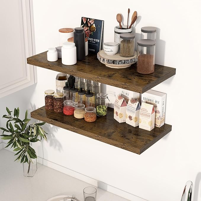 Dreamland 30" Floating Shelves for Wall, Wall-Mounted Shelves for Bedroom
