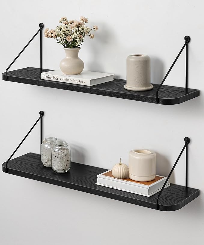 Afuly 24in Floating Shelves for Wall, Living Room, Home Wall Decor