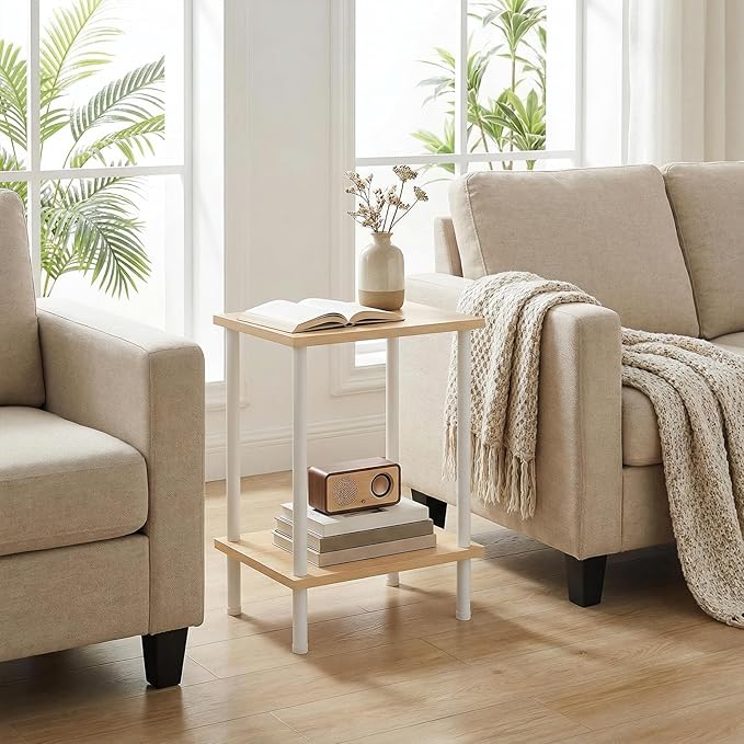 HOOBRO End Tables Set of 2, Small Side Table, Nightstand
