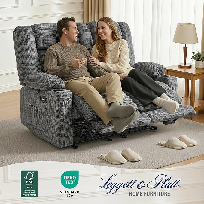 MCombo 55.9" Zero Gravity Power Loveseat Recliner