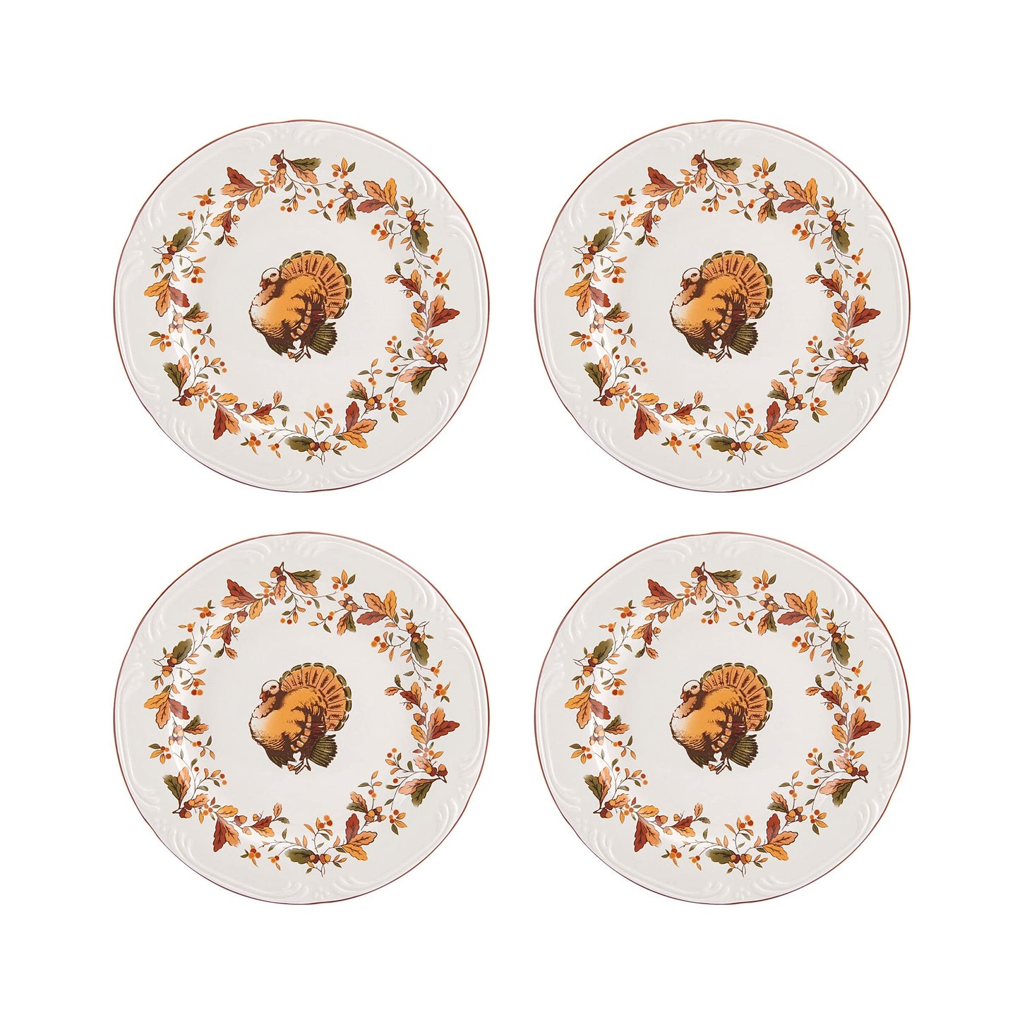 Pfaltzgraff Autumn Berry 16 Piece Dinnerware Set, Service for 4, Multi Colored