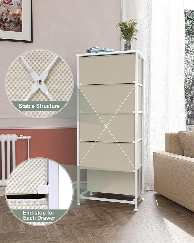 Crestlive Products Vertical Dresser Storage Tower