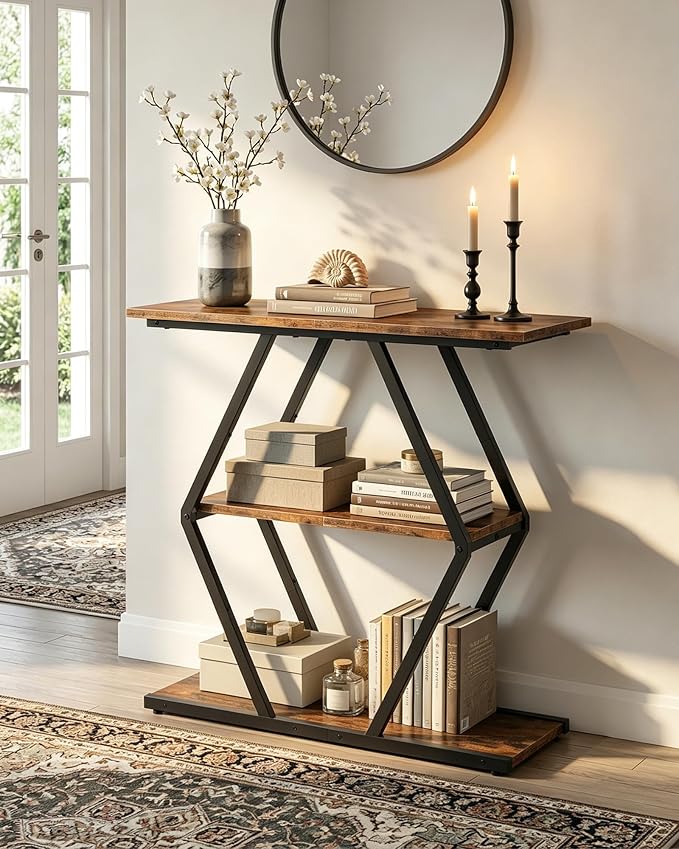 CHOEZON 3-Tier Console Table, Entryway Table, Sofa Table