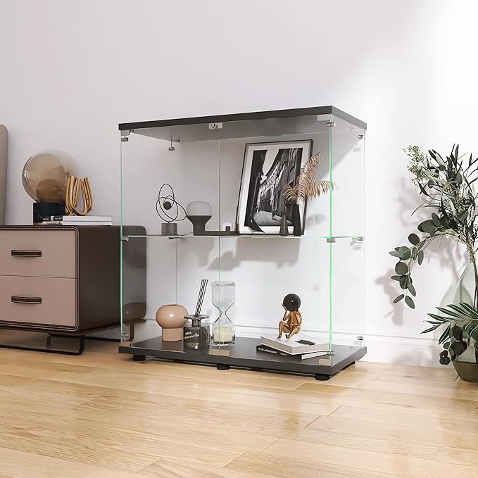 LFT HUIMEI2Y Glass Display Cabinet 2-Shelf