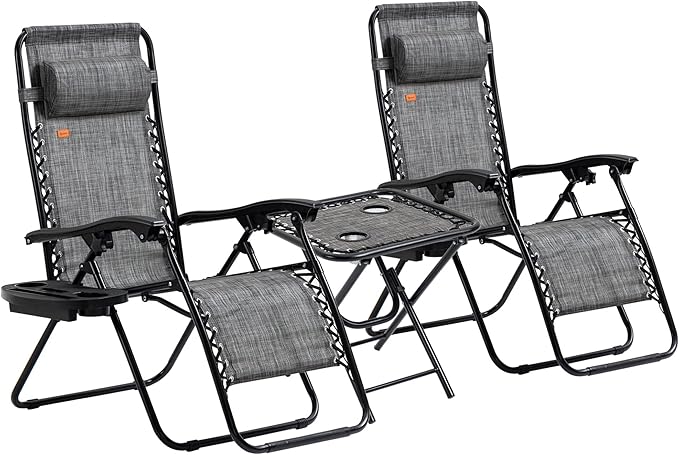 Outsunny Zero Gravity Chair Set