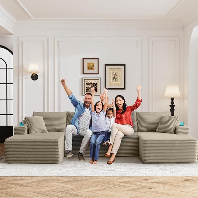 133" Oversized Cloud Boneless Sofa Couch