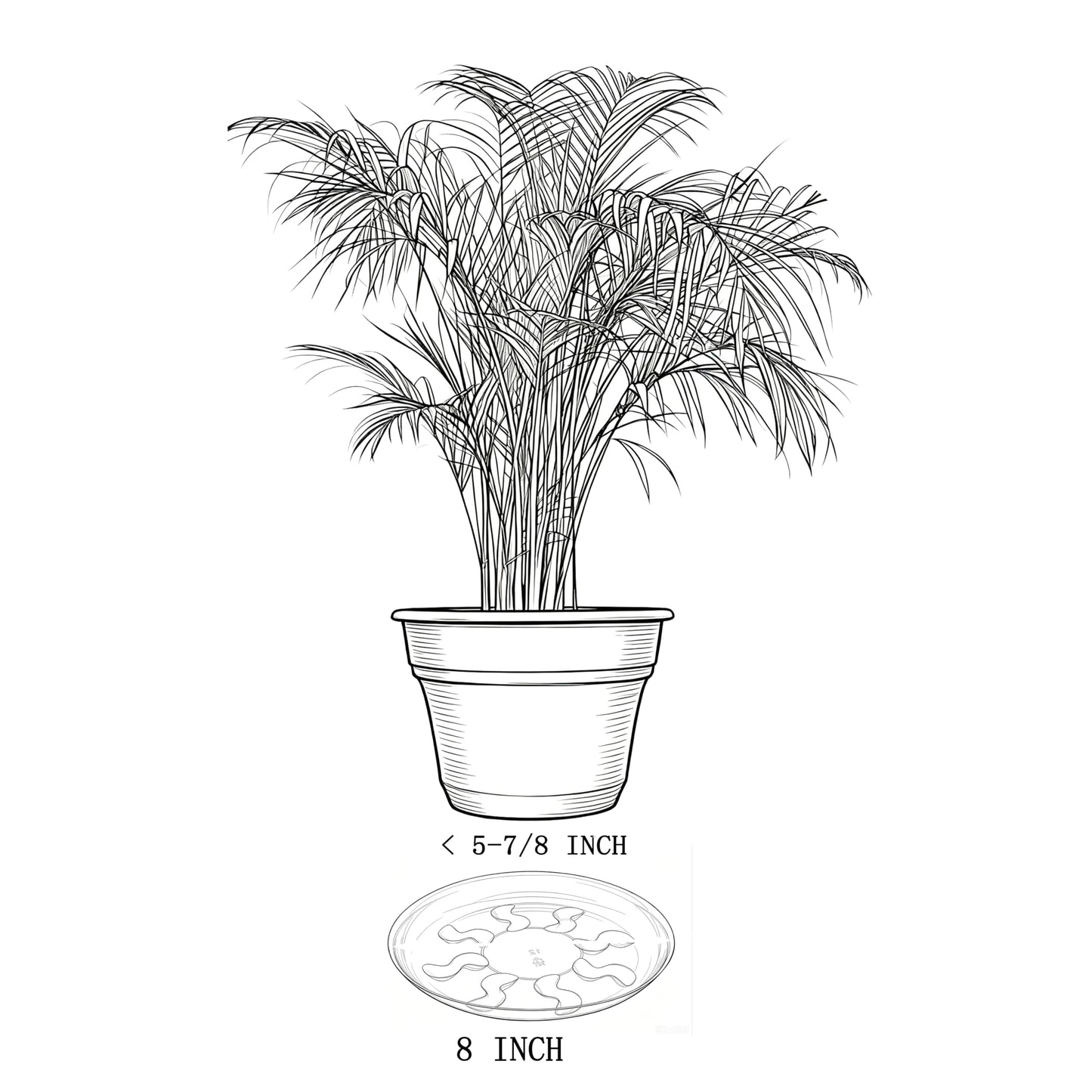 ZZPYXIA 4 Pack Heavy Duty Antique Bronze Plastic Plant Saucer Sturdy Pot Tray Plant Drip Trays Drip Trays for pots,Plant Water Catcher Tray,Plant Pot Saucers (8 INCH)