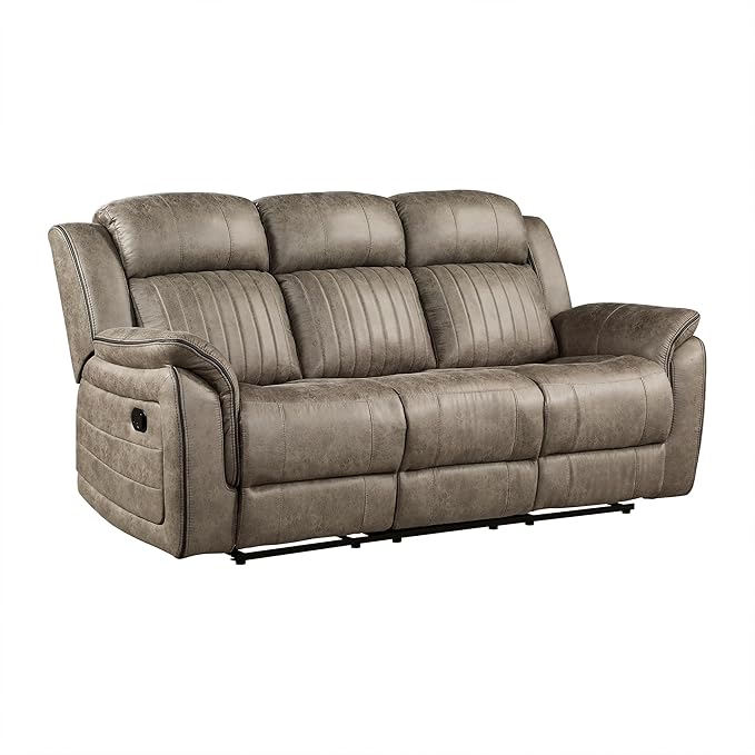Lexicon Recliner Living Room Set, Home Theater Seating, Manual Polished