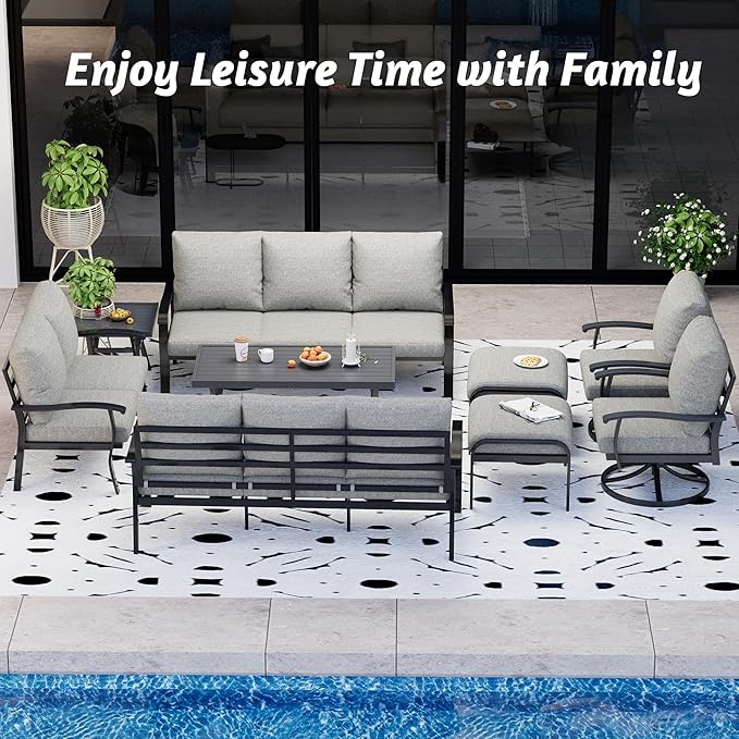 HOMREST 9 PCS Outdoor Patio Furniture Set
