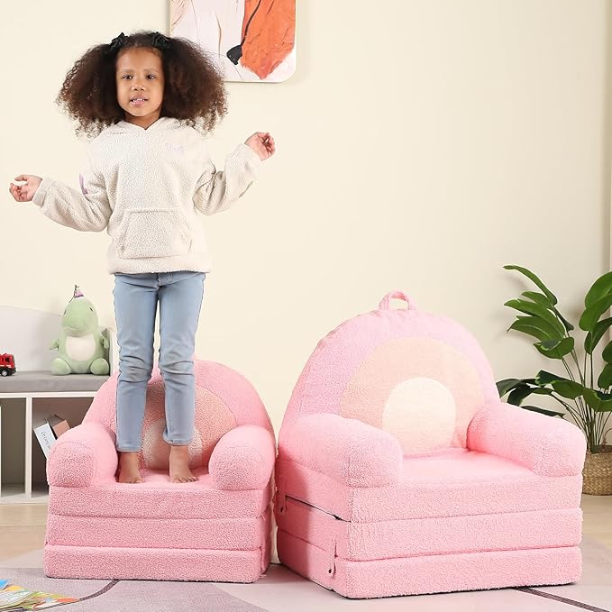 MOMCAYWEX Kids Sofa, Sherpa Couch