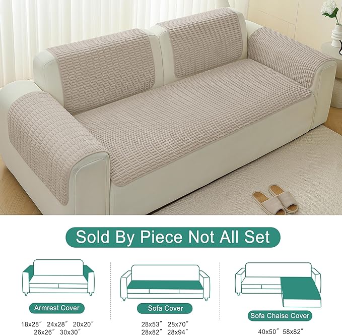 Foxdecor Couch Cover Sofa Covers Washable, Dog Bed Cover Couch Covers