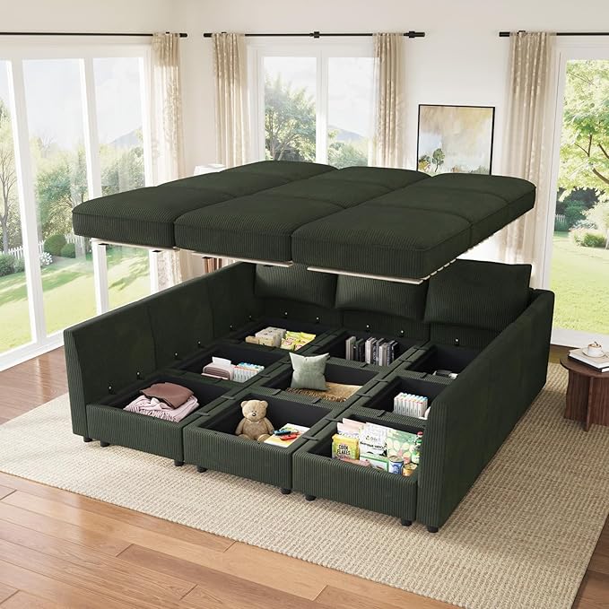 HONBAY Modular Sectional Sleeper Sofa