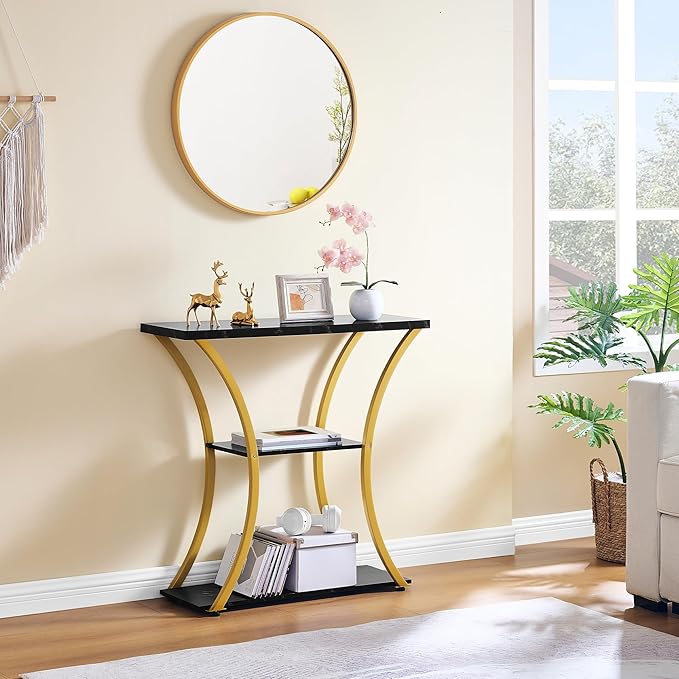 Hoctieon 3 Tier Console Table