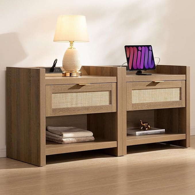 SICOTAS Night Stand Set of 2 Nightstands