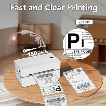PeriPage Bluetooth Thermal Shipping Label Printer,Wireless 4x6 Shipping Label Printer for Shipping Packages,Support iPhone iPad Android Windows & Mac,Used for Amazon, Ebay,Shopify, Etsy, USPS.