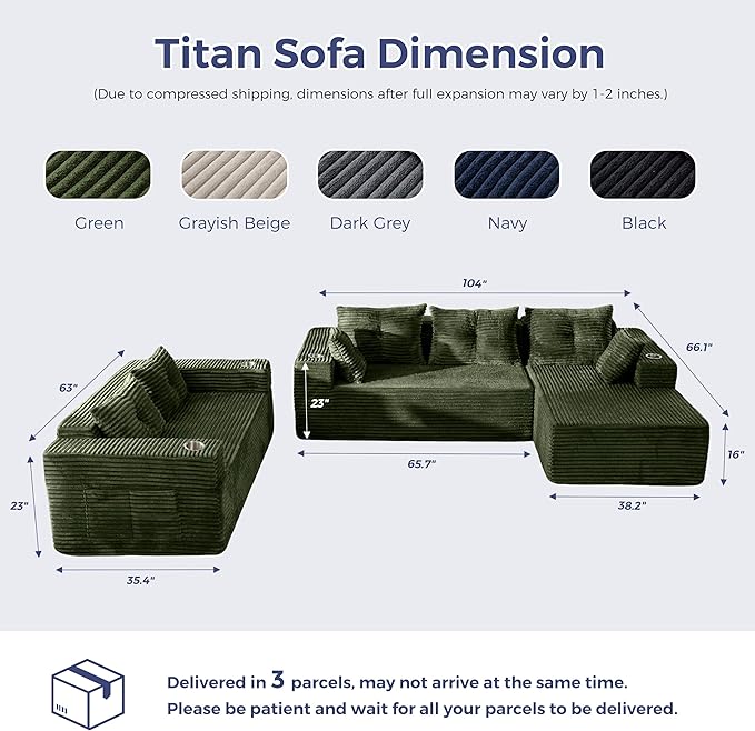 MAXYOYO Modular Sectional Couch
