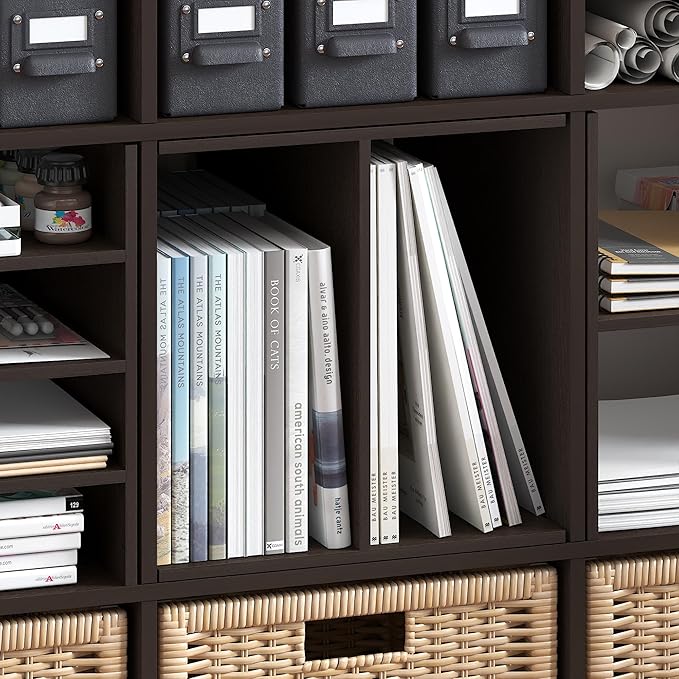 Furinno Cubicle Cube Insert, H-Shelf Cube Organizer, 2-Tier Shelf Accessory