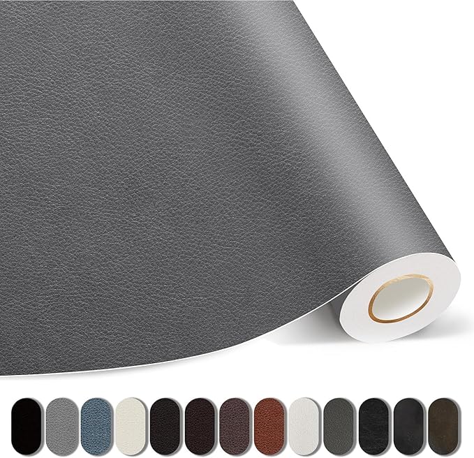 Kangshoon Leather Repair Patches, 17X79 Inch Self-Adhesive Leather Repair Tape