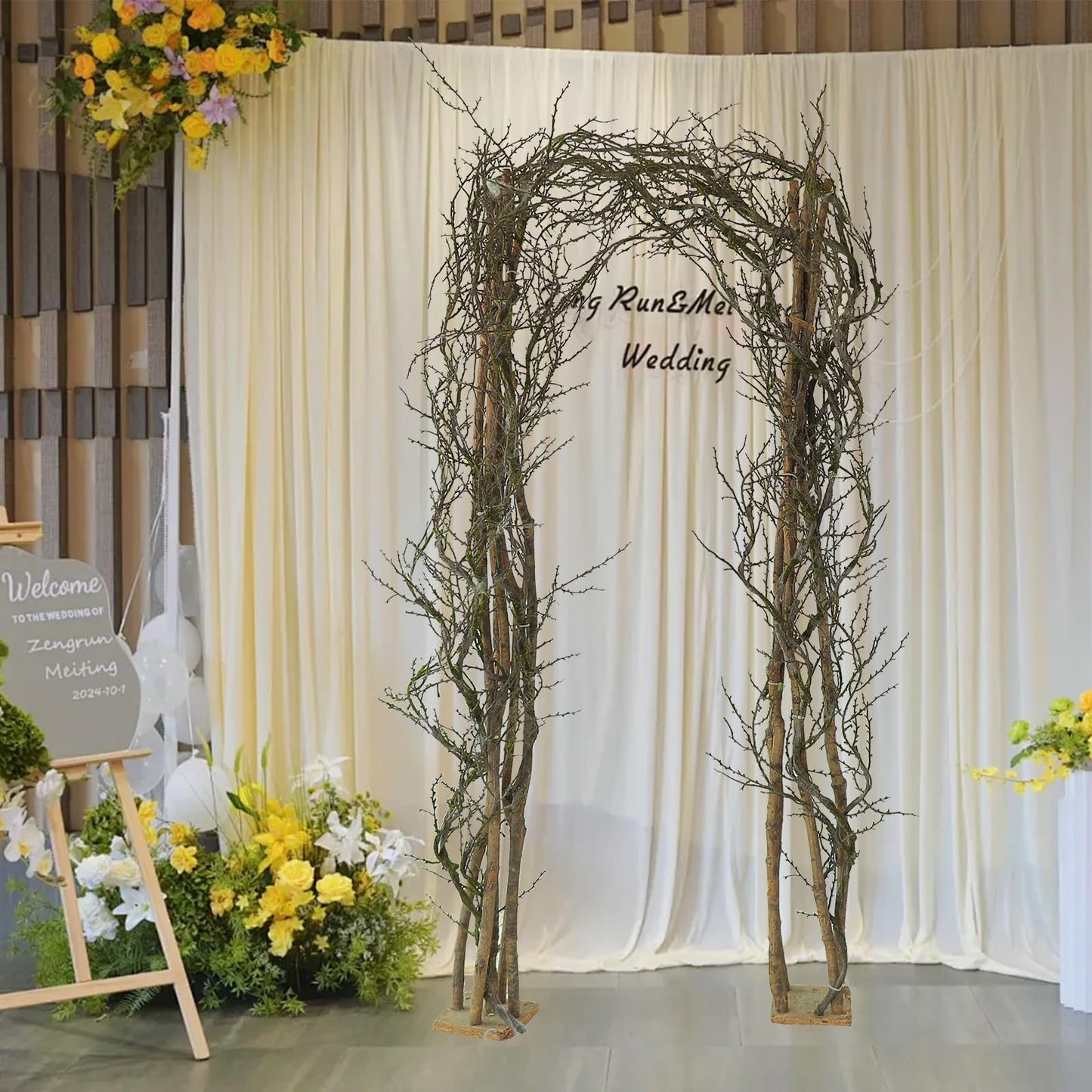 74.8inch Long Malleable Black Halloween Tree Weeping Branches Twigs Greenery Garland Hanging Moss Faux Ghost Grape Vine for Haunted Forest Outdoor Mantel Fireplace Porch Arch Stairway Yules Decor (1)