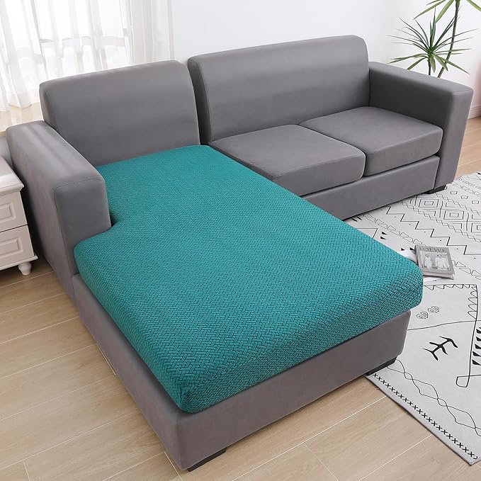 Smiry Waterproof Couch Cushion Covers, Stretch Jacquard Sectional Couch Covers