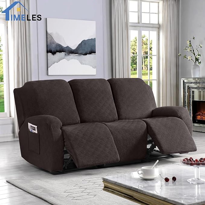 Timeles Recliner Covers for 3 Seater Reclining Couch Covers Sofa Slipcover