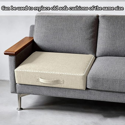 Recliner Cushion for Elderly, 20'' x 20'' x 5" Thick for Seniors Recliners Booster Seat Cushions High-Density Foam Couch, Chairs Support Pad Relief Pain Pressure (Beige)