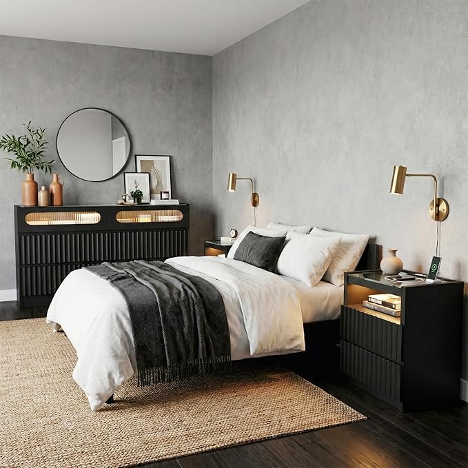 senlin Fluted 6 Drawer Dresser,