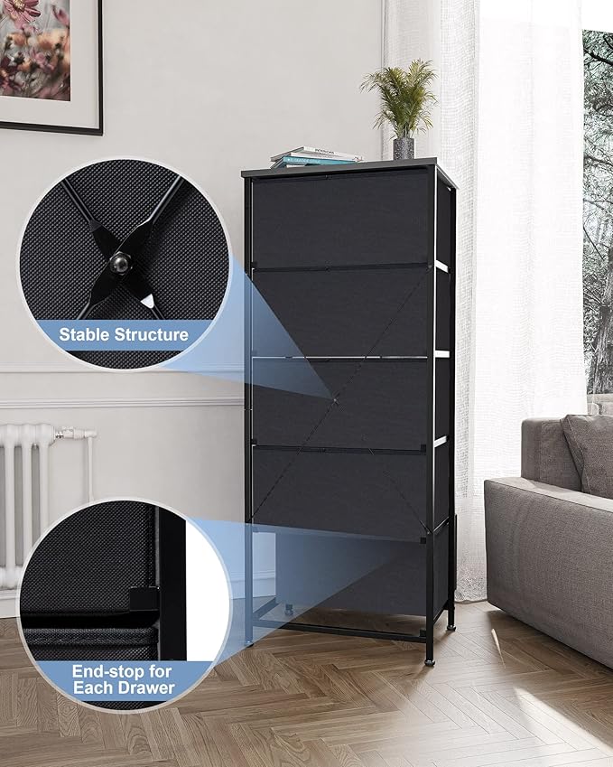 Crestlive Products Vertical Dresser Storage Tower