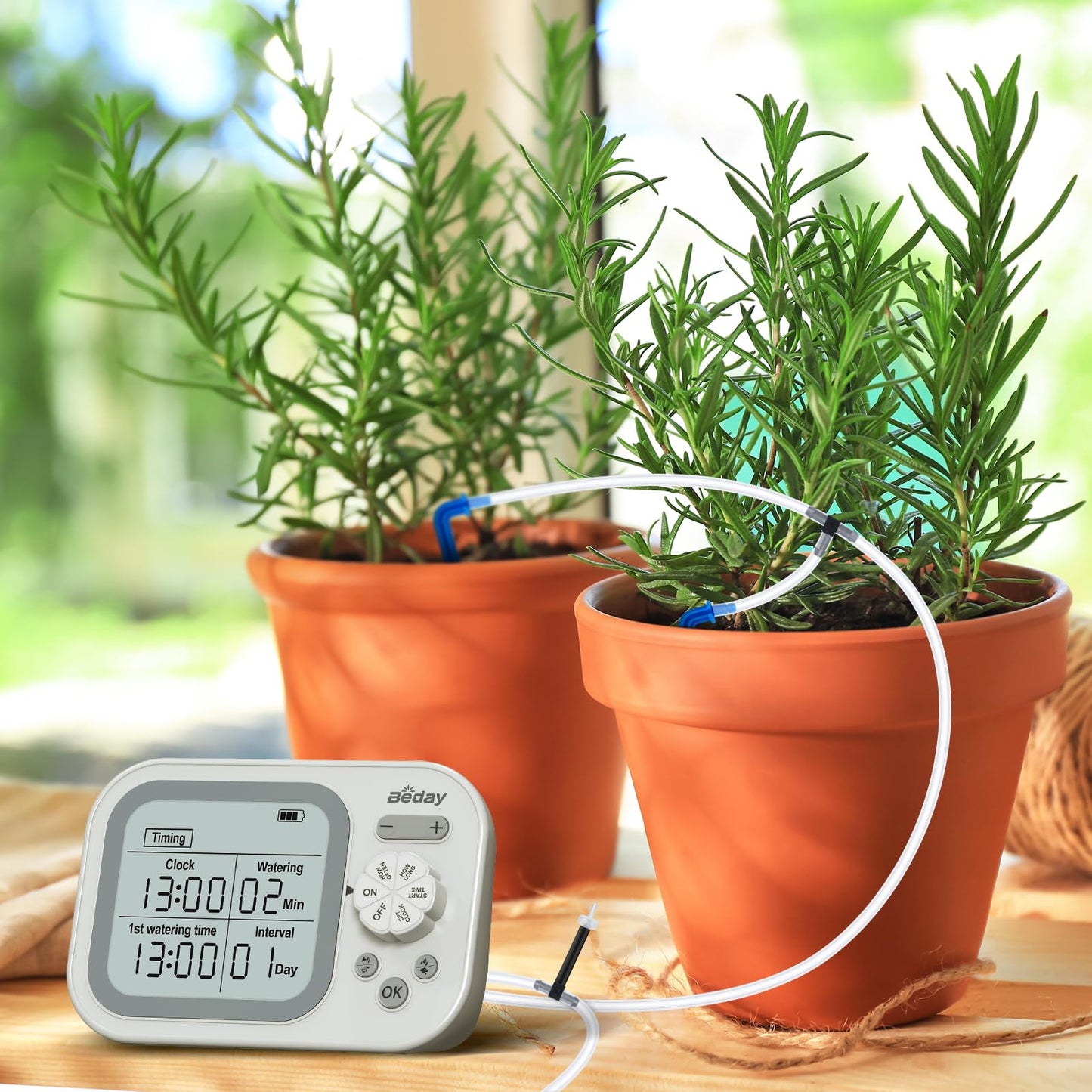 Automatic Plant Waterer Replacement Kit for 15 Potted Plants, Accessories Expansion Set for Auto Drip Irrigation Programmable Self Watering Timer Devices