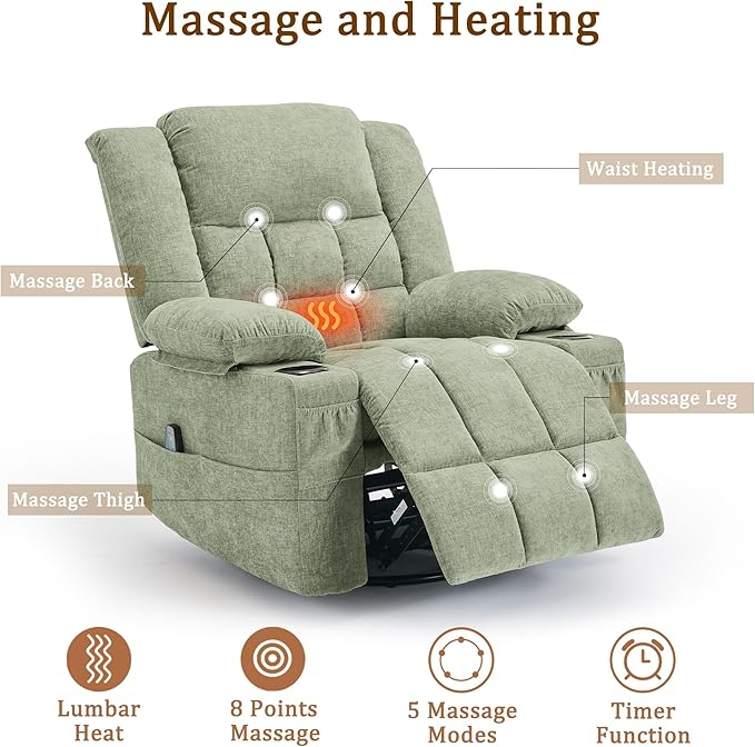 Korser Adult 360° Rotating Recliner