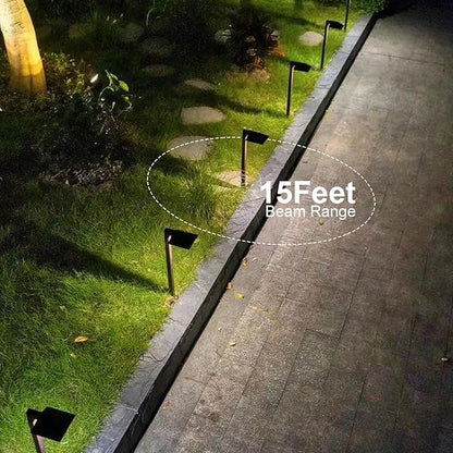 GOODSMANN Low Voltage Landscape Path Lights 0.6W LED Sidewalk Landscape Lighting 22 Lumen Outdoor Electric Walkway & Pathway Lights Wired Bronze Finish 3100K Warm White with Cable Connectors