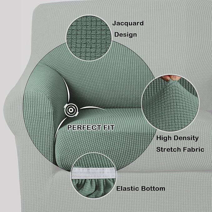 Turquoize 2 Piece Chair Covers Chair Slipcovers