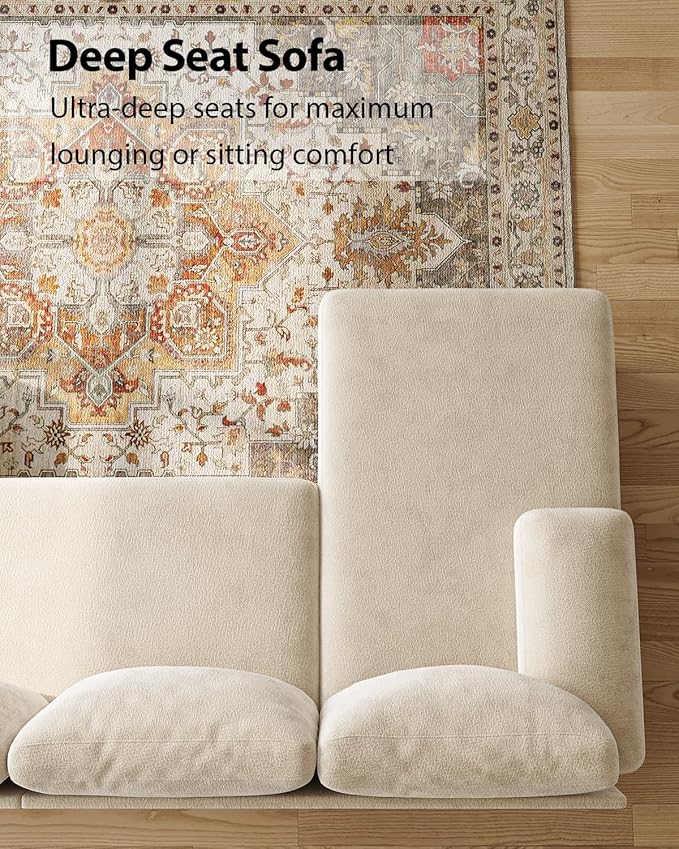 U-Shaped Sectional Couches for Living Room | 112 Inch Modern Sectional Couch |