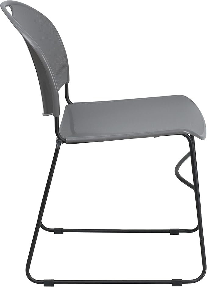 Flash Furniture 4 Pack HERCULES Series 880 lb. Capacity Gray Ultra-Compact