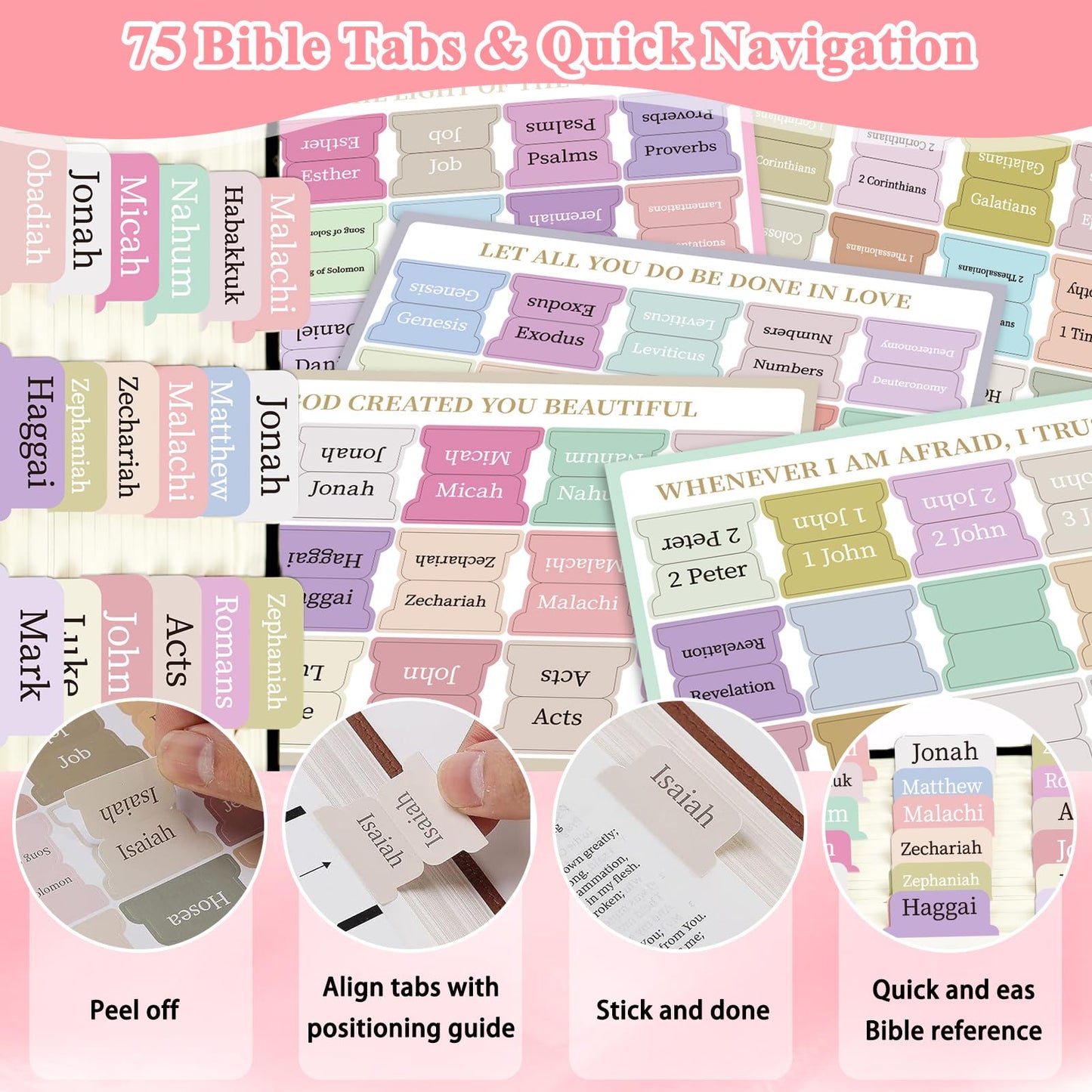 Bible Journaling Kit for Women Teen Girls, 102PCS Bible Study Supplies, Christian Gifts for Women, Bible Journal with Lock, No Bleed Highlighters, Bible Tabs, Stickers, Bible Study Kit Prayer Journal