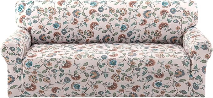 H.VERSAILTEX Printed Couch Covers Printed Sofa Cover High Stretch Couch Cover
