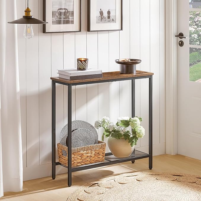 HOOBRO 29.5" Narrow Console Table, Small Entryway Table