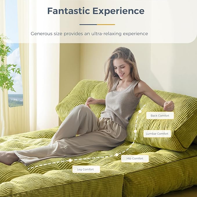 MAXYOYO Folding Sofa Bed, Convertible Sleeper Chair